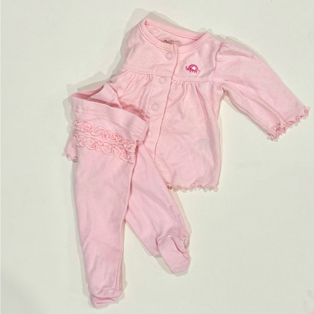 Charming Pink Elephant Footie for Kids